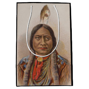 Native American: Lakota Sitting Bull, Smoking Ad Medium Gift Bag