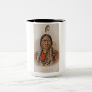 Native American: Lakota Sitting Bull, Smoking Ad Mug