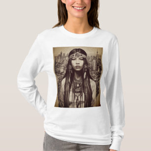 Native American Linework T-Shirt Design