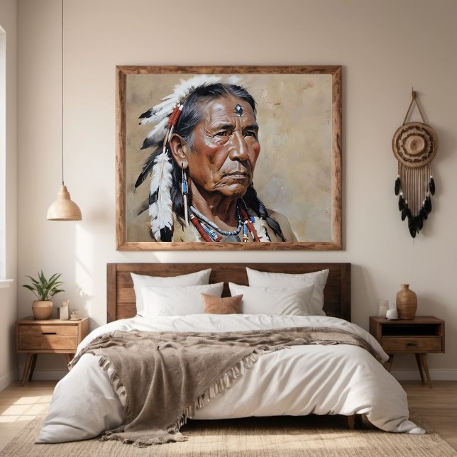 Native American Man Portrait  Poster (Creator Uploaded)