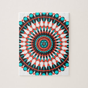 Native American Mandala Jigsaw Puzzle