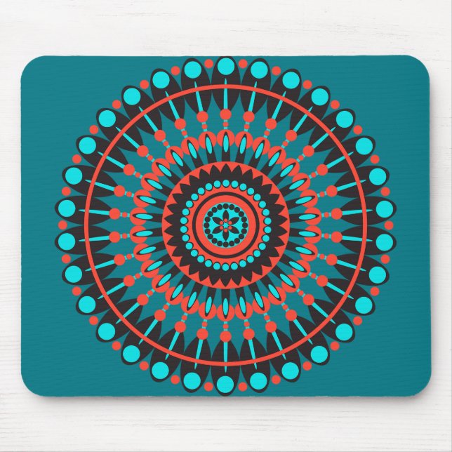 Native American Mandala Mouse Pad (Front)