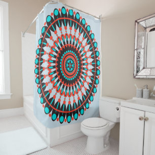 Native American Mandala Shower Curtain
