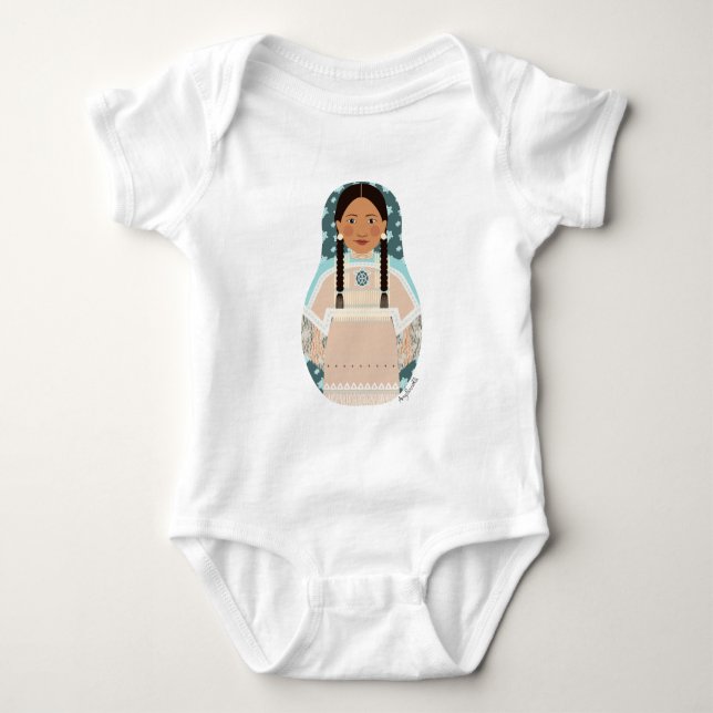Native American Matryoshka Baby Bodysuit (Front)