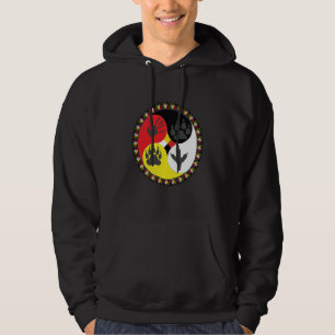 Native American Medicine Wheel spiritual animals M Hoodie
