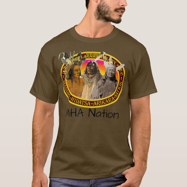 Native American MHA Nation by Drops of Hope T-Shirt (Front)