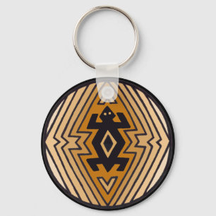 Native American Mimbres Bear Key Ring