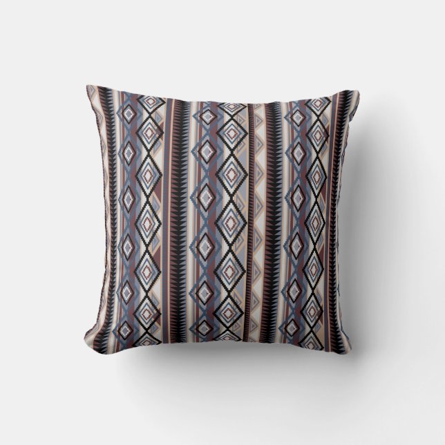Native American Navajo Stripe Pillow (Front)