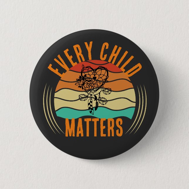 Native American Orange Day Indigenous Indian  6 Cm Round Badge (Front)