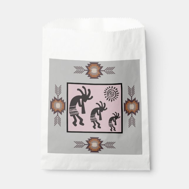 Native American Party Kokopelli Party Favour Bag (Front)
