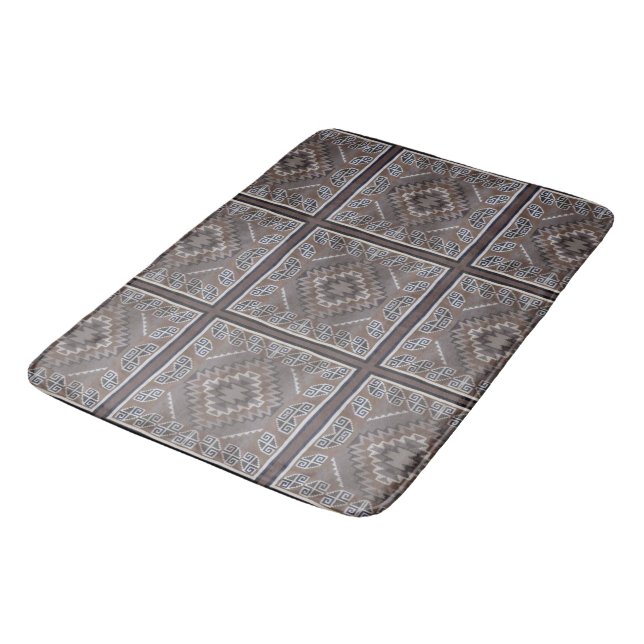 Native American Pattern Bath Mat (Angled)
