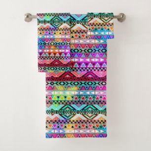 Native American Pattern Bath Towel Set