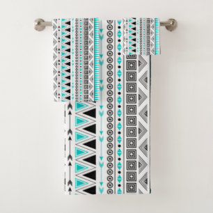Native American Pattern Bath Towel Set