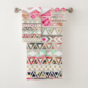 Native American Pattern Bath Towel Set