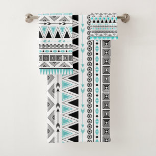 Native American Pattern Bath Towel Set