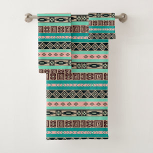 Native American Pattern Bath Towel Set