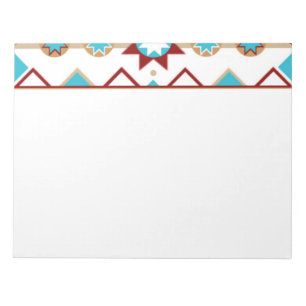 Native American Pattern Notepad