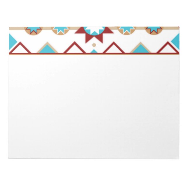 Native American Pattern Notepad (Front)
