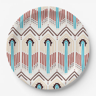 Native American Pattern Paper Plate