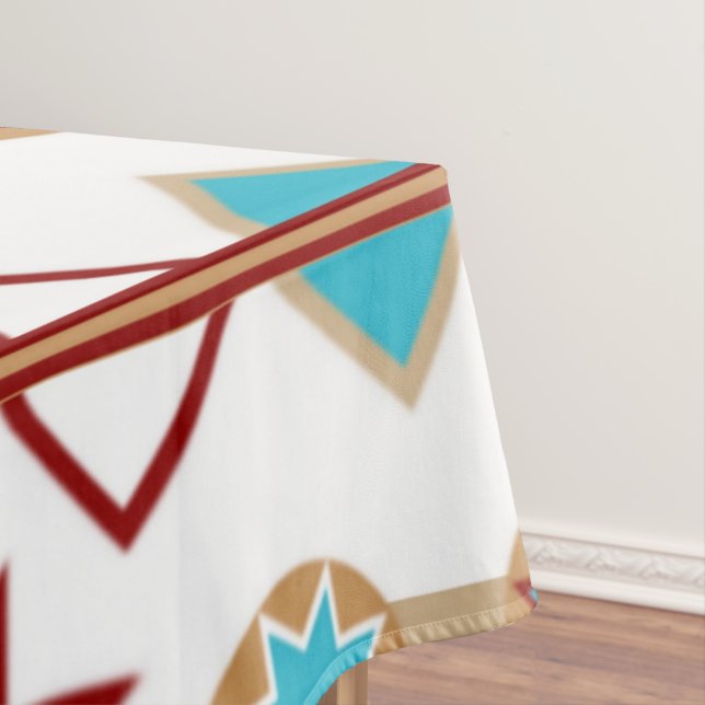 Native American Pattern Tablecloth (In Situ)
