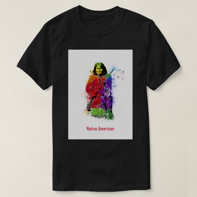Native American People of American descent America T-Shirt (Design Front)