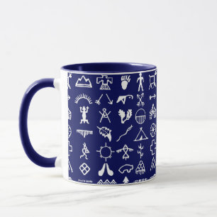 Native American Picture Symbols Coffee Mug