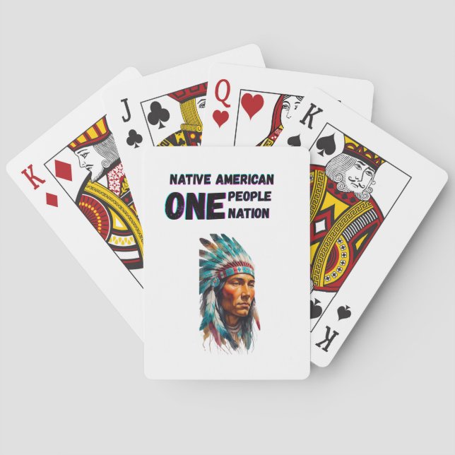 Native American  Playing Cards (Back)