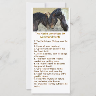 Native American Poem with Wild Mustangs