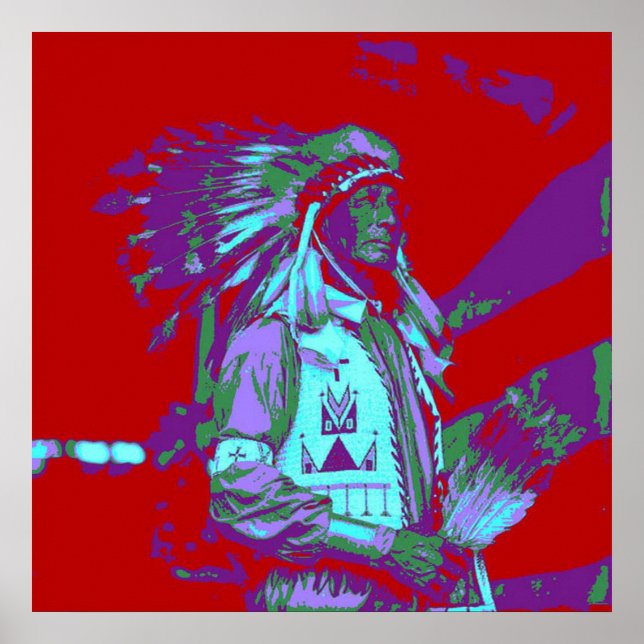Native American Pop Art Poster (Front)