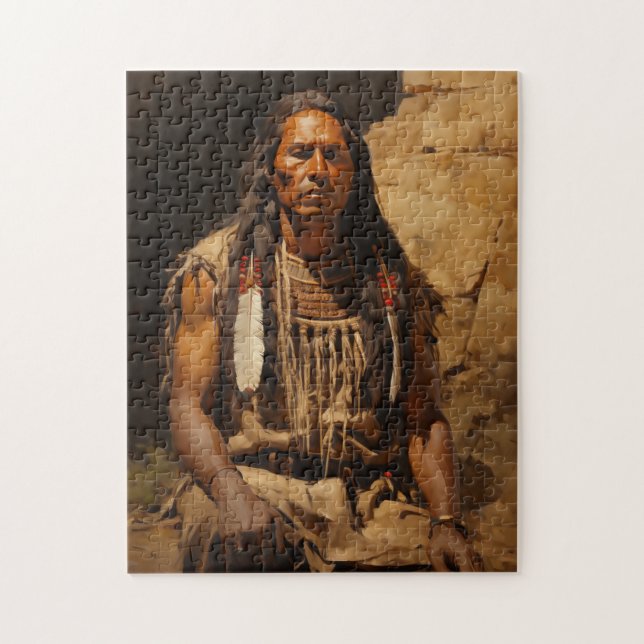 Native American Portrait Jigsaw Puzzle (Vertical)