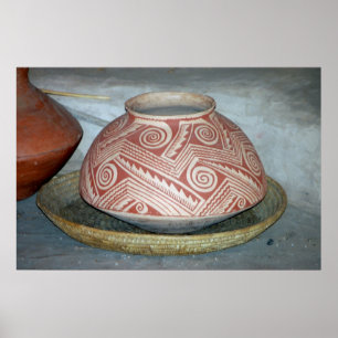 Native American Pottery Poster