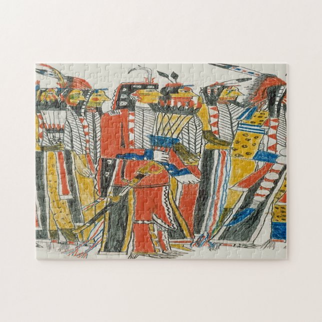 Native American Pow  Wow Jigsaw Puzzle (Horizontal)