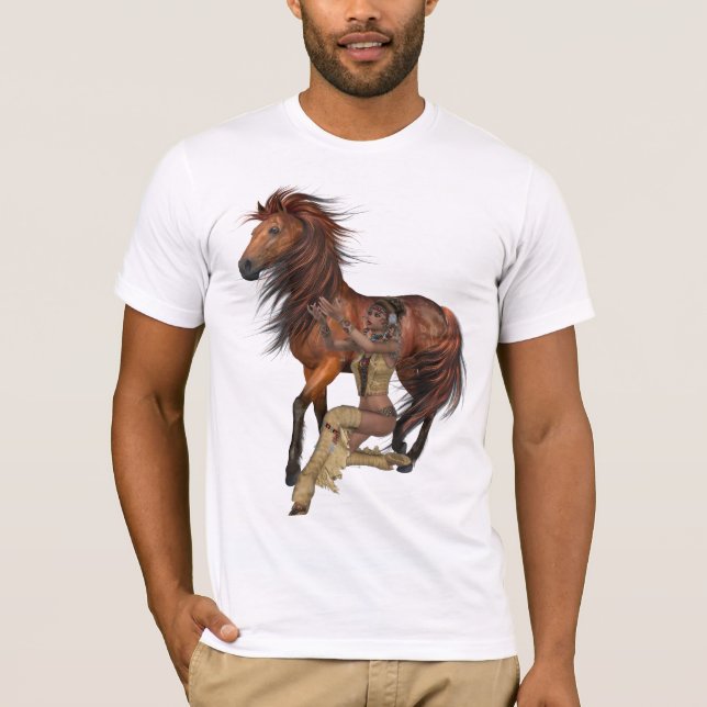 Native American Princess and Horse Shirt (Front)