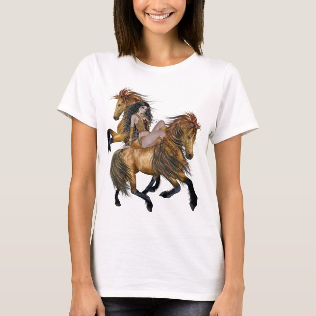Native American Princess and Stallions Shirt (Front)