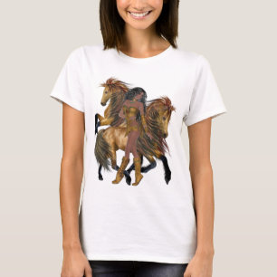 Native American Princess and Stallions Shirt