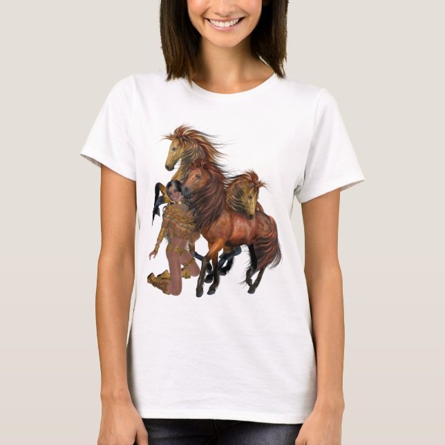 Native American Princess and Stallions Shirt (Front)