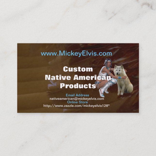 Native American Profile Card (Front)