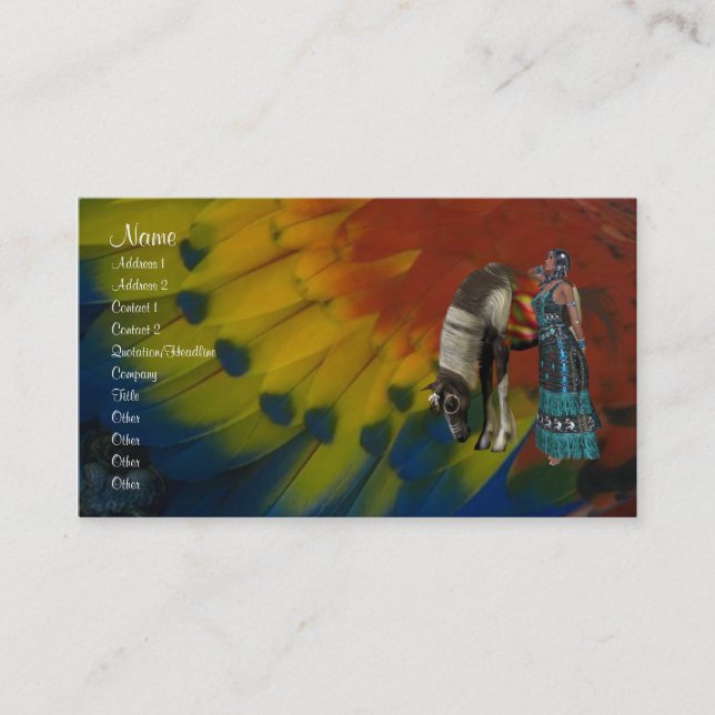 Native American Profile Card (Front)