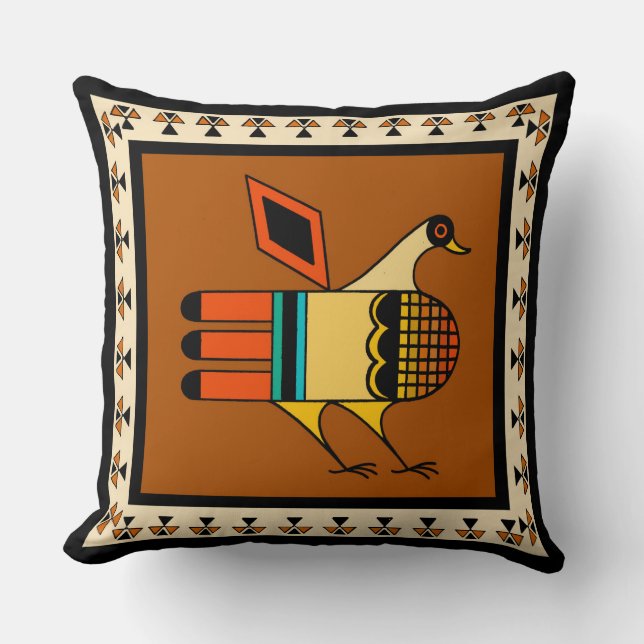 Native American Quail Cushion (Front)