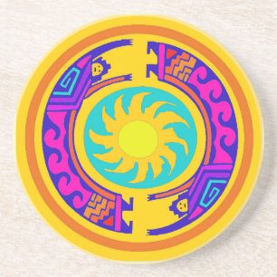 Native American Rainbow Spirits Coaster