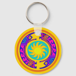Native American Rainbow Spirits Key Ring