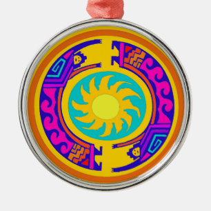 Native American Rainbow Spirits Metal Tree Decoration