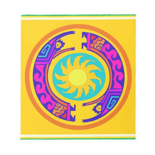 Native American Rainbow Spirits Notepad (Front)