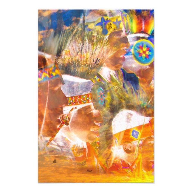 Native American RAINBOW WARRIOR SPIRITS Photo Prin Print (Front)