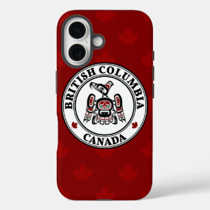 Native American Red Black Art Kaigani Thunderbird iPhone 16 Case