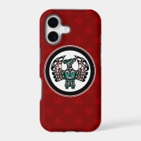Native American Red Black Art Thunderbird