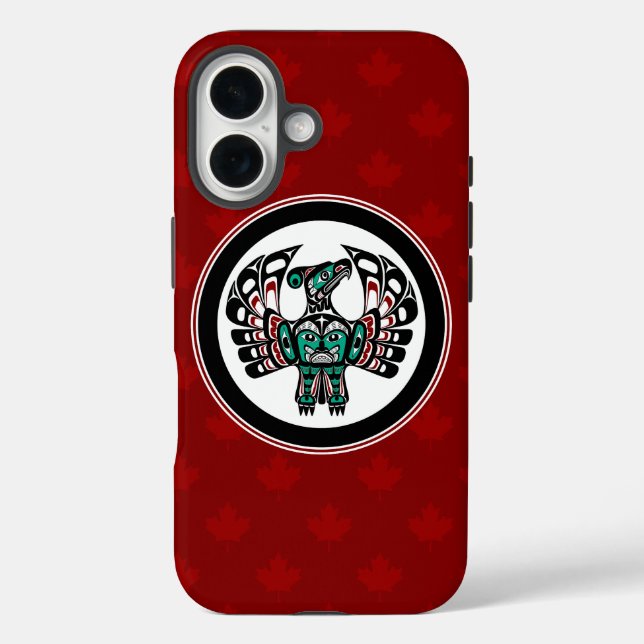 Native American Red Black Art Thunderbird Case-Mate iPhone Case (Back)