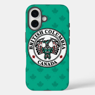 Native American Red Black Art Thunderbird iPhone 16 Case