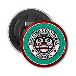 Native American Red Black Art Weeping Skull Bottle Opener