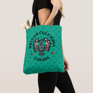 Native American Red Black Graphic Thunderbird Tote Bag